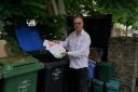 Paul Scott found 35 letters bound and dumped in his dustbin