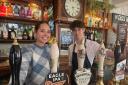 CHANGES: Jasmin Kreft (left) and Jack Smith behind the bar of Eagle Vaults in Friar Street in Worcester