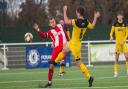 Tarik Aciyan in action for Clapton FC. Matches in the Essex Senior League will be suspended until December 23.