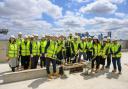 A topping out ceremony was held for the Bow Green regeneration project