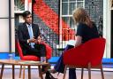 Prime Minister Rishi Sunak appearing on the BBC’s Sunday With Laura Kuenssberg programme (Jeff Overs/PA)