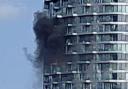 A 'raging' fire in a Tower Hamlets high rise