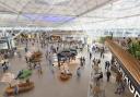 A CGI image of what the expanded Stansted terminal will look like