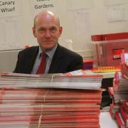 John Biggs with his electioneering leaflets in 2015 when he ran for mayor