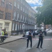 Picture from scene of incident near Russell Square station