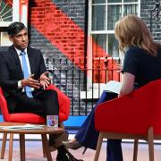 Prime Minister Rishi Sunak appearing on the BBC’s Sunday With Laura Kuenssberg programme (Jeff Overs/PA)