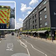 Lorry driver and motorcyclist crash in Hackney Road