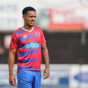 Dion Pereira put Dagenham & Redbridge ahead at Rochdale Image: Gavin Ellis/TGS Photo