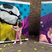 A mural at Northleigh House on Lansbury West estate