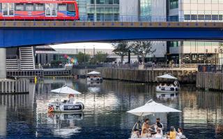 Canary Wharf's flotilla of barbecues