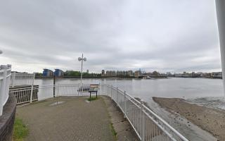 A body was found in the water of the River Thames